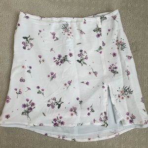 ARITZIA FLORAL MINI SKIRT